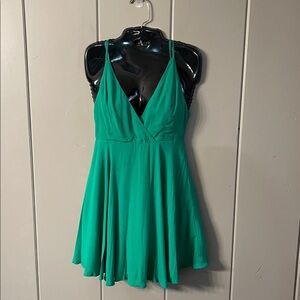 NWT Forever 21 Green Slip Dress  Whimsical Fairy Minimalist Coastal Boho Summer